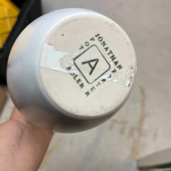 Jonathan Adler White Ceramic Accent Vase - Picture 3 of 3